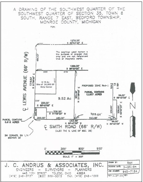 6650 Lewis St, Temperance, MI à louer - Plan cadastral - Image 3 de 12