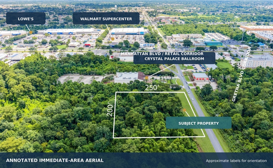 Gretna Blvd at Broadway Ave., Harvey, LA for sale - Aerial - Image 2 of 12