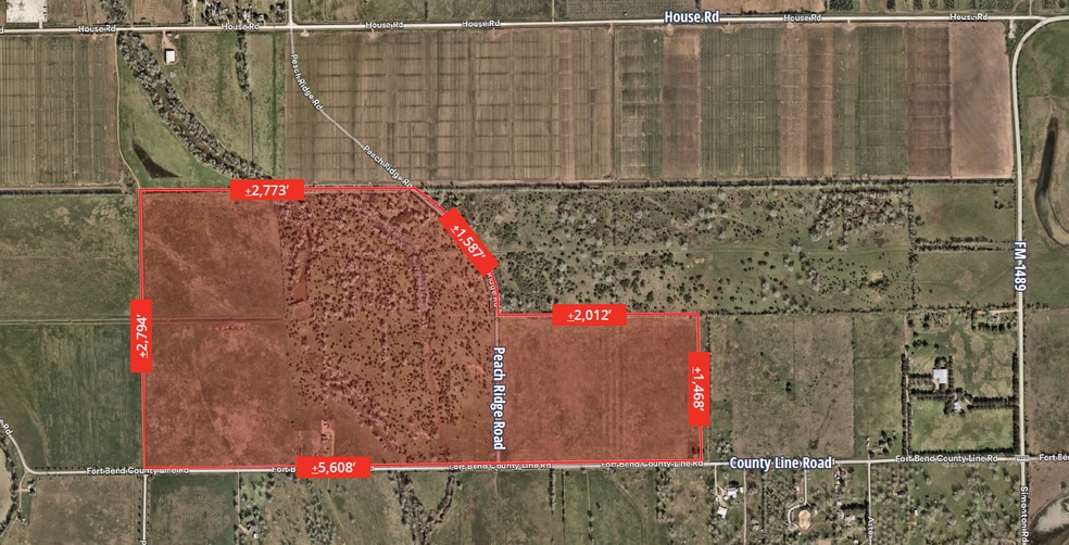 FM 1489 & County Line Rd, Brookshire, TX for sale - Building Photo - Image 2 of 5