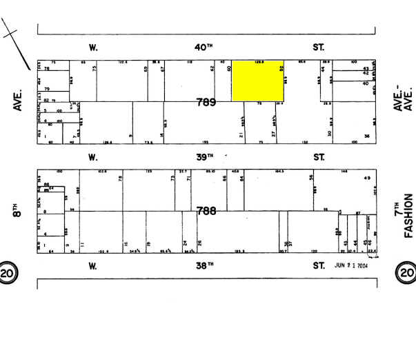 218-232 W 40th St, New York, NY à louer - Plan cadastral - Image 2 de 9