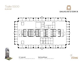 2200 Ross Ave, Dallas, TX à louer Plan d  tage- Image 1 de 1