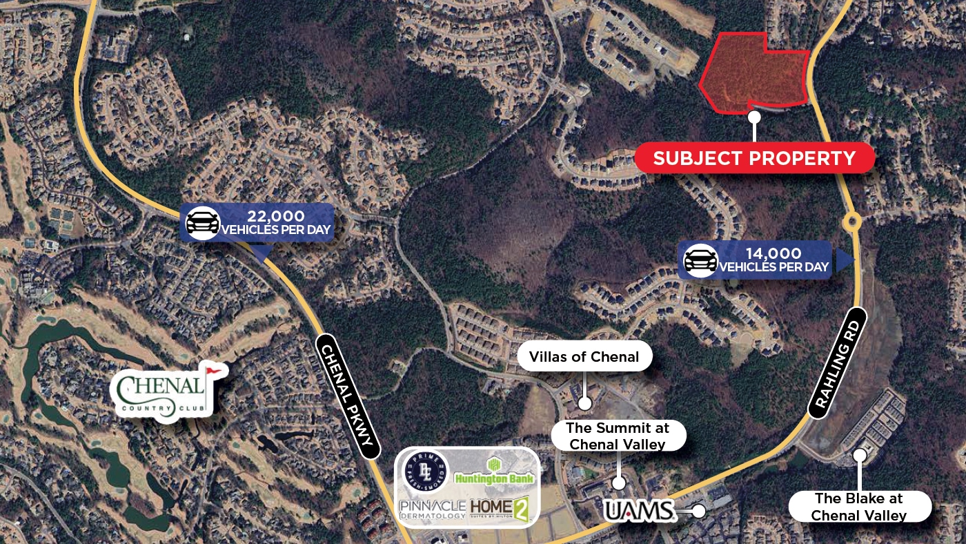 Rahling Rd, Little Rock, AR for sale Aerial- Image 1 of 4