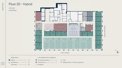 560 Lexington Ave, New York, NY à louer Plan d’étage- Image 2 de 3