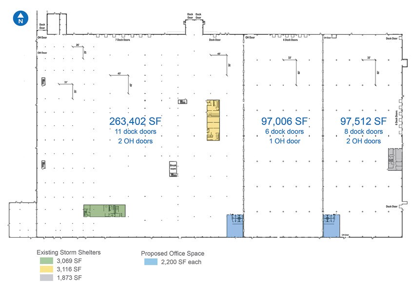100 N Mustang Rd, Yukon, OK à louer - Plan d’étage - Image 2 de 5
