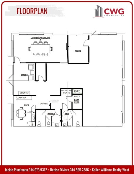 1048 Rondale Ct, Dardenne Prairie, MO for lease - Floor Plan - Image 2 of 11