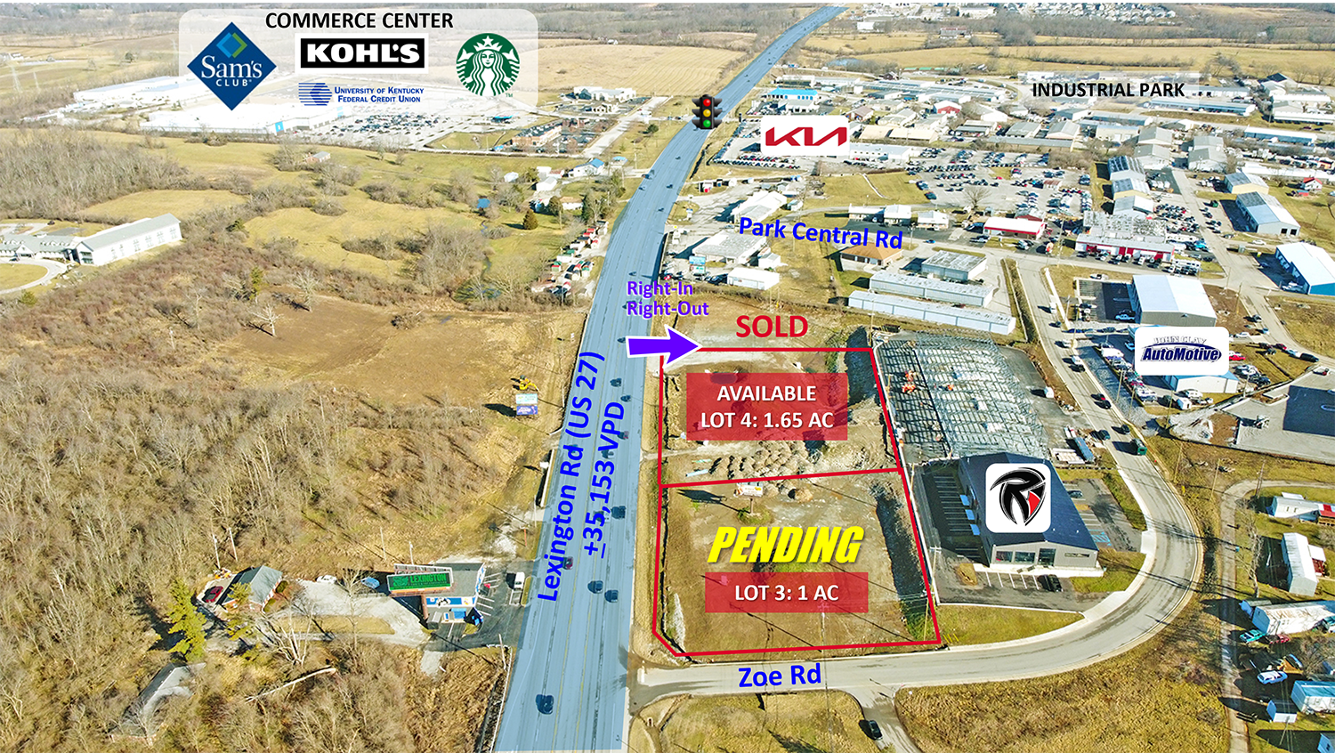 3060 Lexington Rd, Nicholasville, KY à vendre Aérien- Image 1 de 1