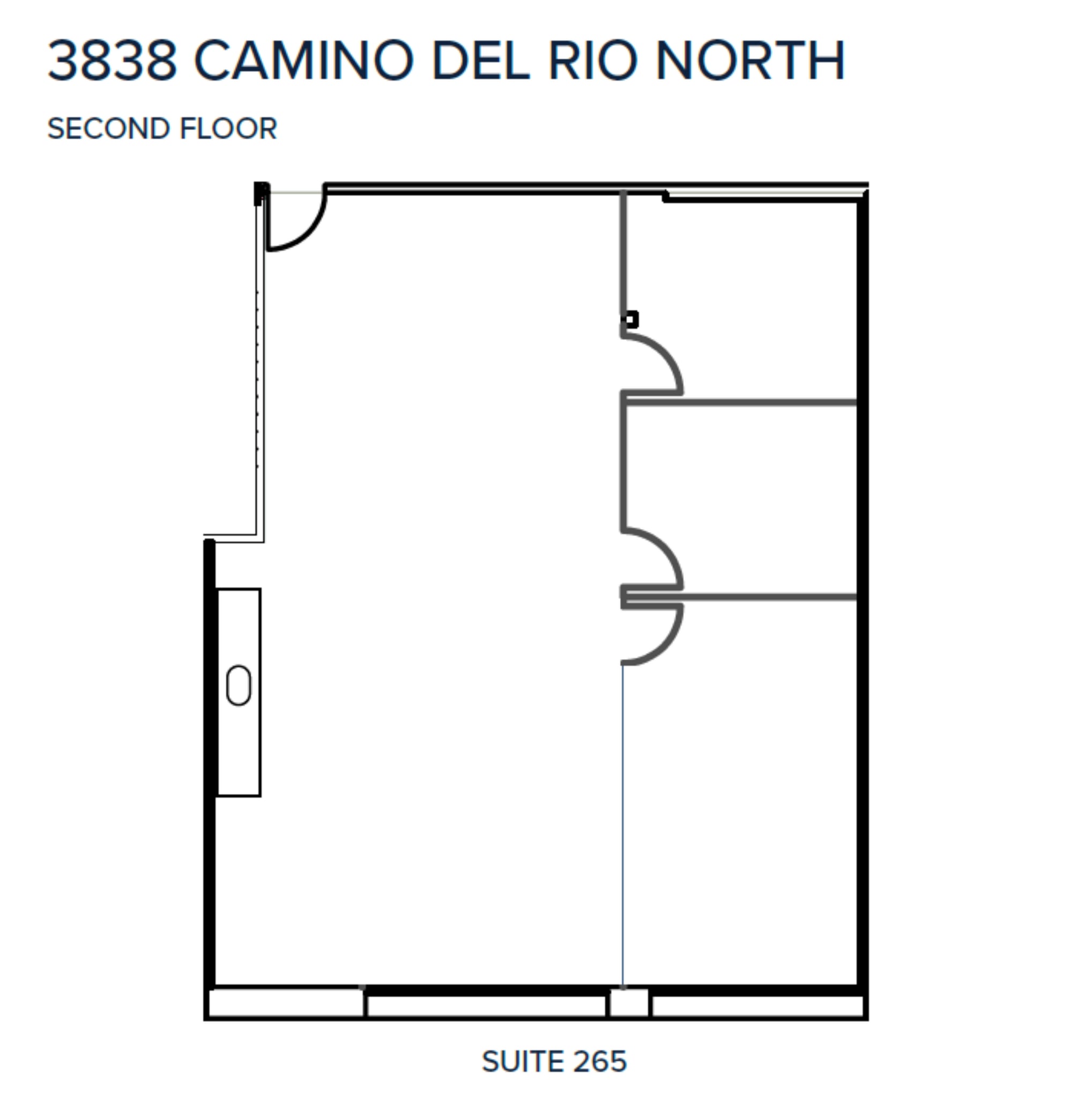 3838 Camino del Rio N, San Diego, CA à louer Plan d’étage- Image 1 de 1