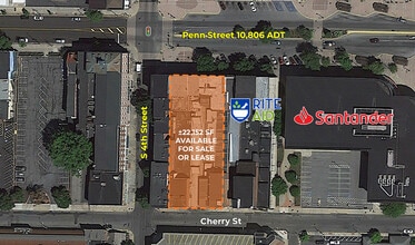 408 Penn St, Reading, PA - AERIAL  map view - Image1