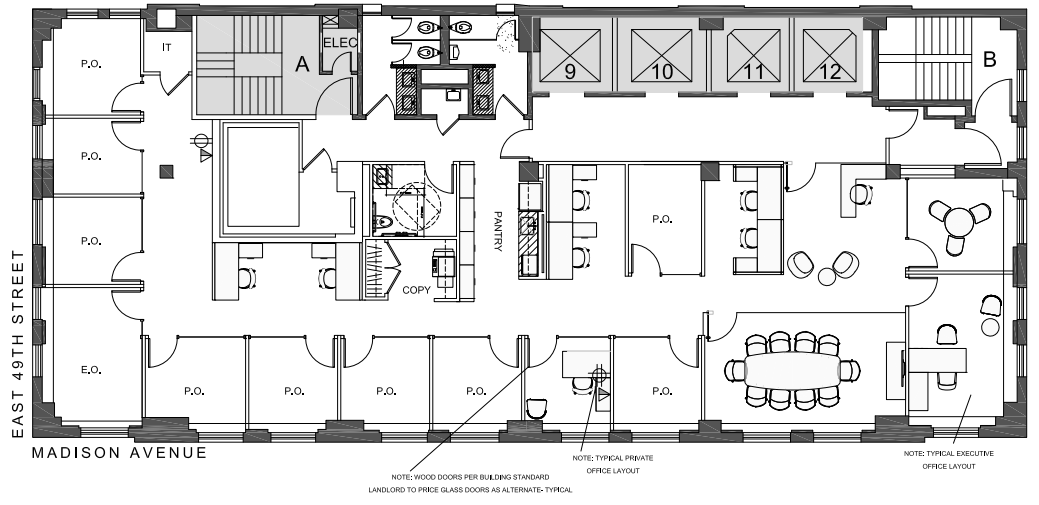 444 Madison Ave, New York, NY à louer Plan d’étage- Image 1 de 9