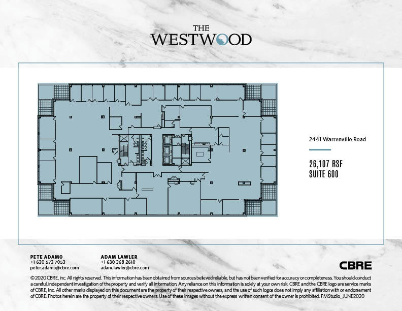 2441 Warrenville Rd, Lisle, IL à louer Plan d  tage- Image 1 de 1