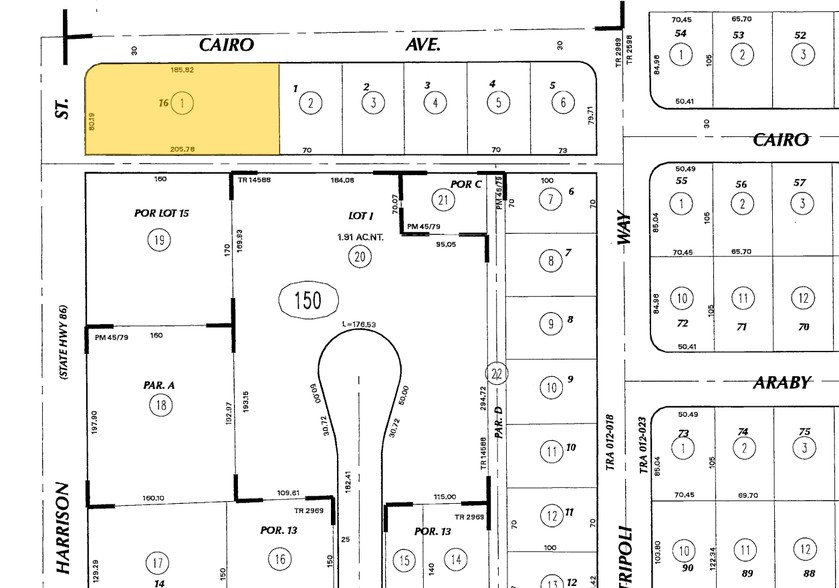 51704 Cesar Chavez St, Coachella, CA à vendre - Plan cadastral - Image 2 de 8