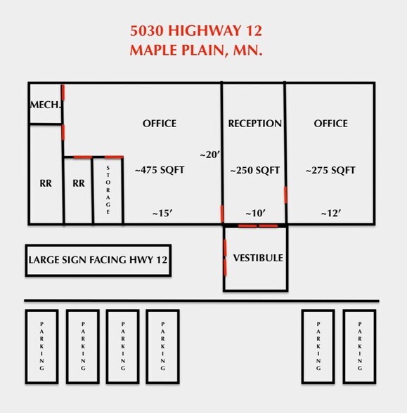 5030 Highway 12, Maple Plain, MN à louer - Photo du bâtiment - Image 3 de 3