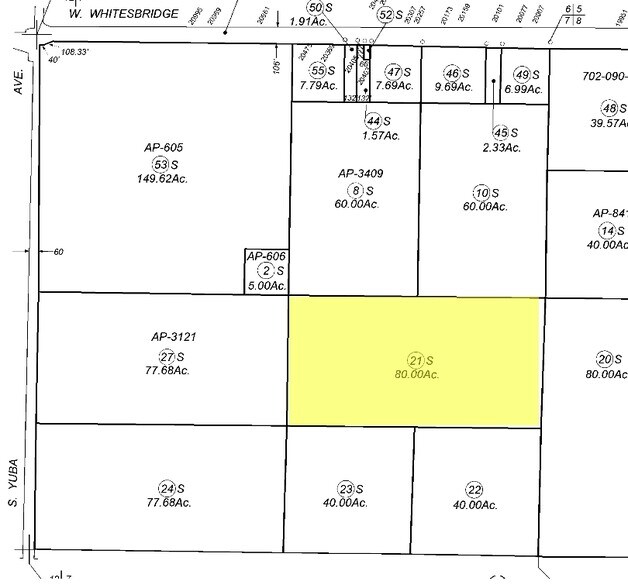 1 S Butte Ave, Kerman, CA à vendre - Plan cadastral - Image 2 de 2