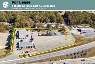 2023 Richard Baker Dr, Stallings, NC for lease Aerial- Image 2 of 3