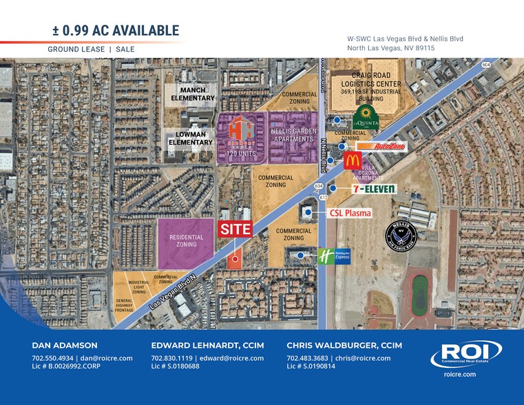 Nellis Boulevard Blvd, Las Vegas, NV à vendre - Aérien - Image 1 de 2