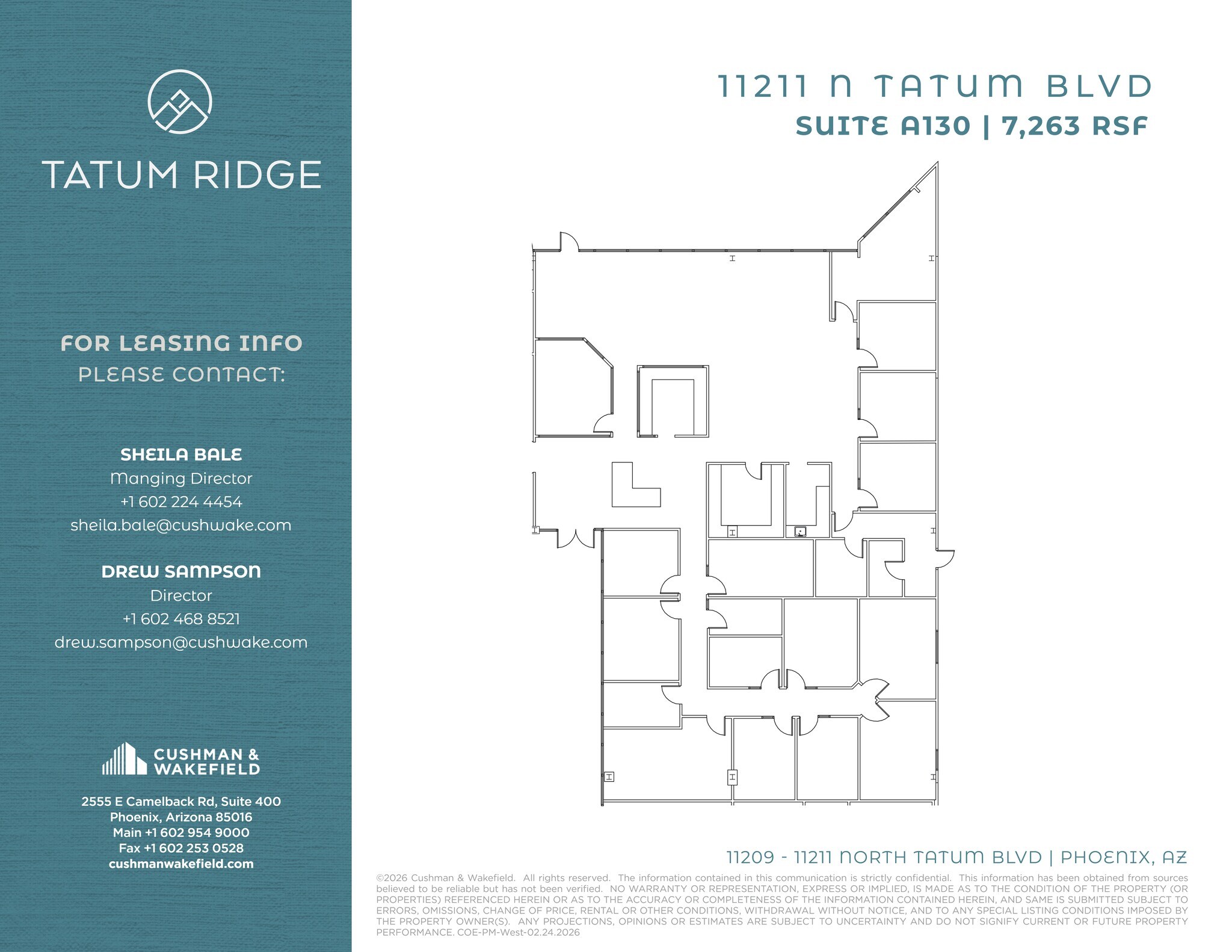 11209 N Tatum Blvd, Phoenix, AZ à louer Plan de site- Image 1 de 1