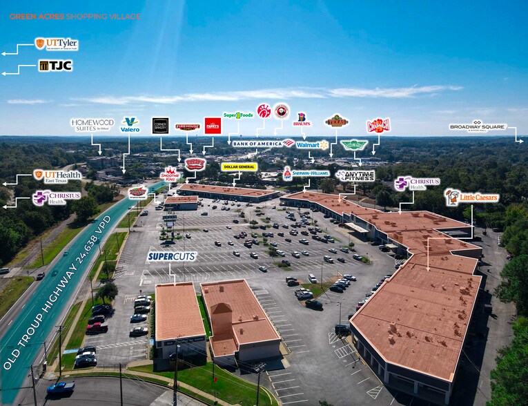 1700-1880 Troup Hwy, Tyler, TX for lease - Building Photo - Image 2 of 6