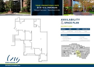 6215 Ferris Sq, San Diego, CA à louer Plan d’étage- Image 1 de 1