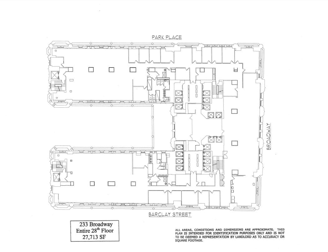 233 Broadway, New York, NY à louer Plan d’étage- Image 1 de 1