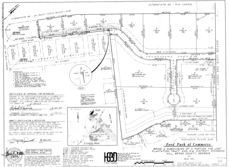 111 Thunderbird Dr, Richmond Hill, GA à vendre - Plan cadastral - Image 2 de 6
