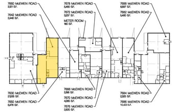 7540-7560 Mcewen Rd, Centerville, OH à louer Plan d’étage- Image 2 de 2