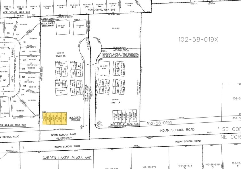 4110 N 108th Ave, Phoenix, AZ for sale - Plat Map - Image 2 of 18