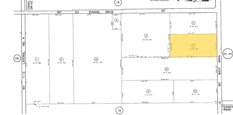 2925 W Main St, Turlock, CA à vendre - Plan cadastral - Image 2 de 10