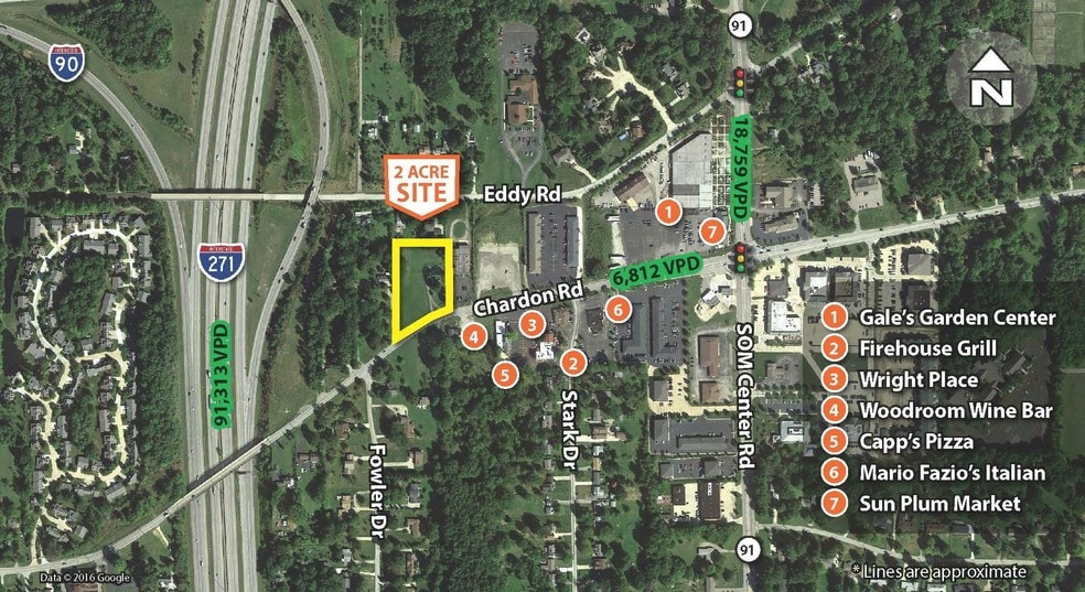 33901 Chardon Rd, Willoughby Hills, OH à vendre - Aérien - Image 2 de 2