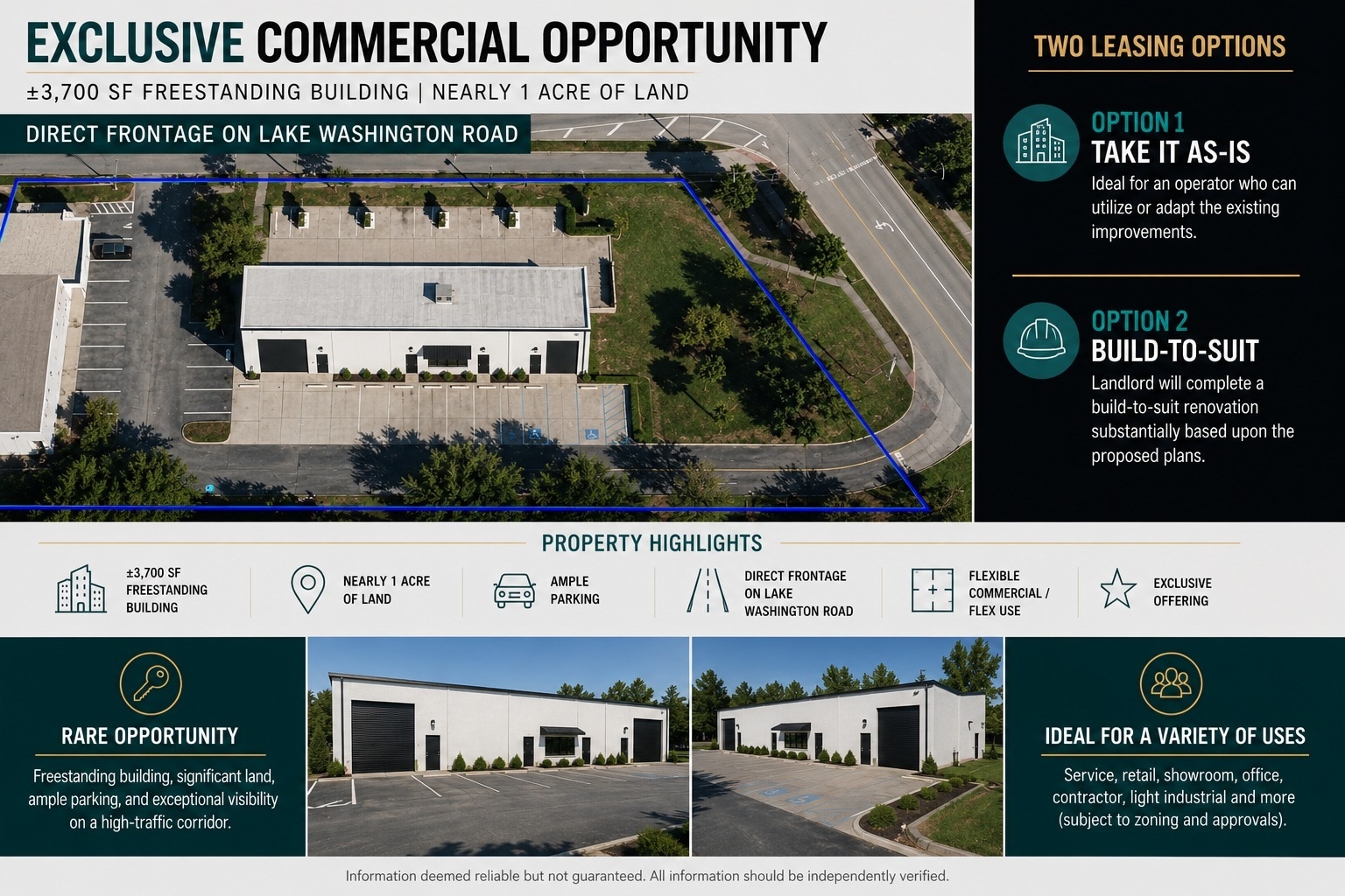 1291 Lake Washington Rd, Melbourne, FL for lease Aerial- Image 1 of 1
