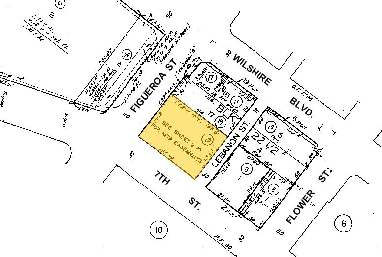 660 S Figueroa St, Los Angeles, CA for lease - Plat Map - Image 2 of 13