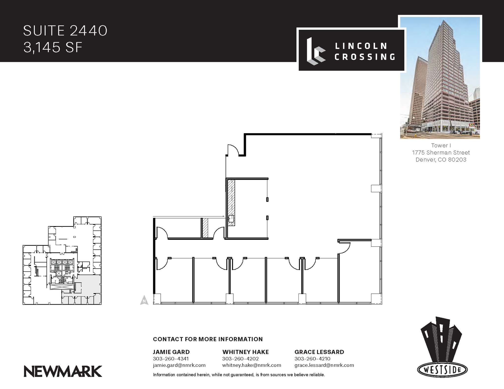1775 Sherman St, Denver, CO for lease Floor Plan- Image 1 of 1