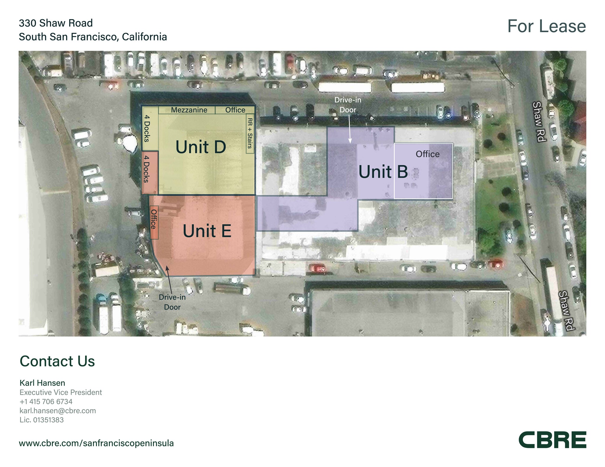 330 Shaw Rd, South San Francisco, CA à louer Plan de site- Image 1 de 1