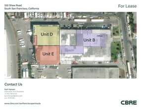 330 Shaw Rd, South San Francisco, CA à louer Plan de site- Image 1 de 1