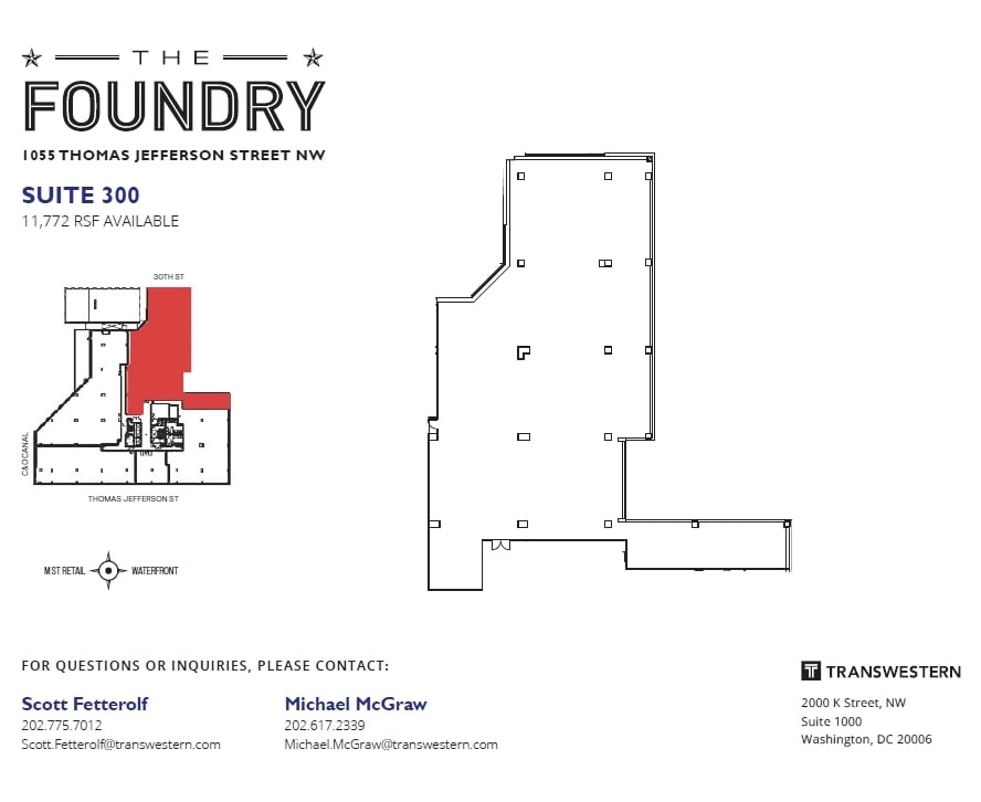 1055 Thomas Jefferson St NW, Washington, DC for lease Interior Photo- Image 1 of 4