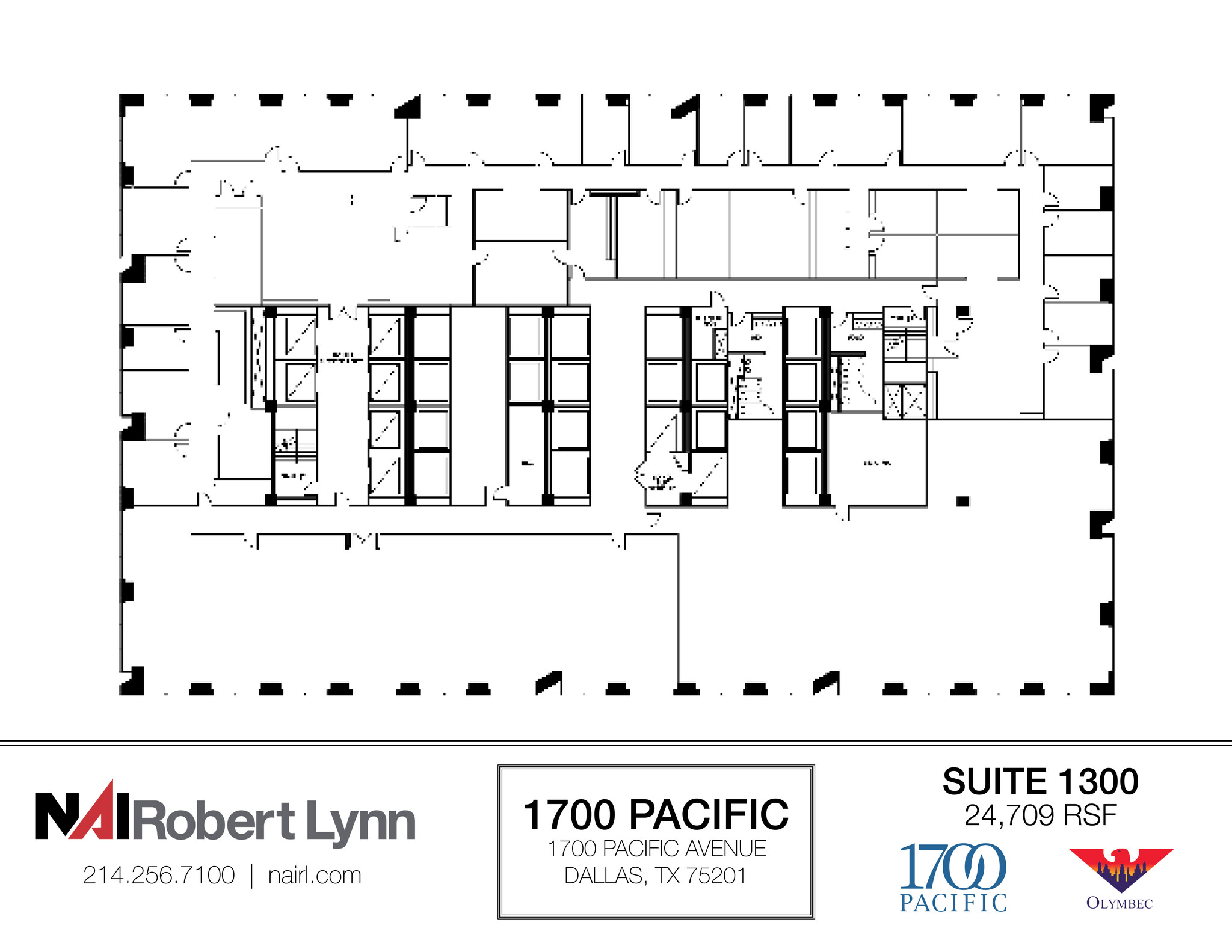 1700 Pacific Ave, Dallas, TX à louer Plan d  tage- Image 1 de 1