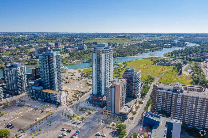 611 7th Av SE, Calgary, AB à louer - Aérien - Image 3 de 4