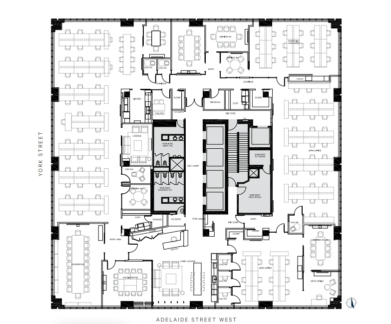 130 Adelaide St W, Toronto, ON à louer Plan d’étage- Image 1 de 1