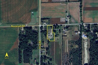 17935 Roosevelt Rd, Hemlock, MI - Aerial map view