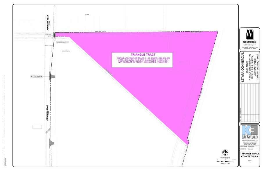 NE Quadrant John Day Rd. and Blue Mound Road, Haslet, TX for sale - Site Plan - Image 3 of 3