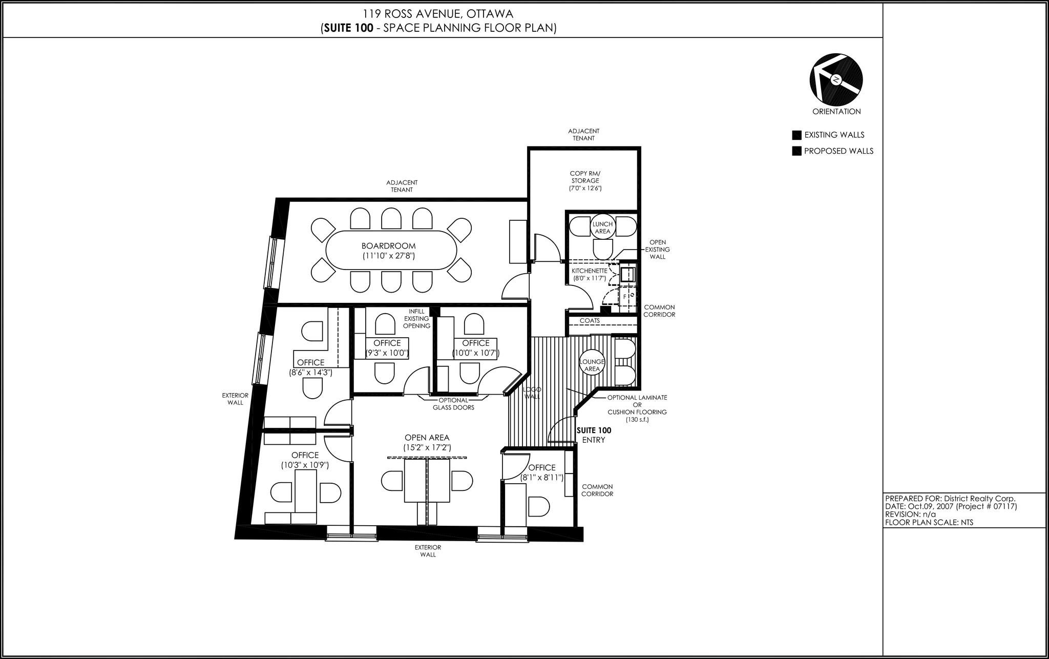 119 Ross Ave, Ottawa, ON à louer Plan d’étage- Image 1 de 9