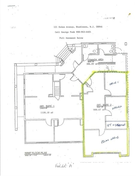121 Union Ave, Middlesex, NJ for lease - Floor Plan - Image 2 of 26