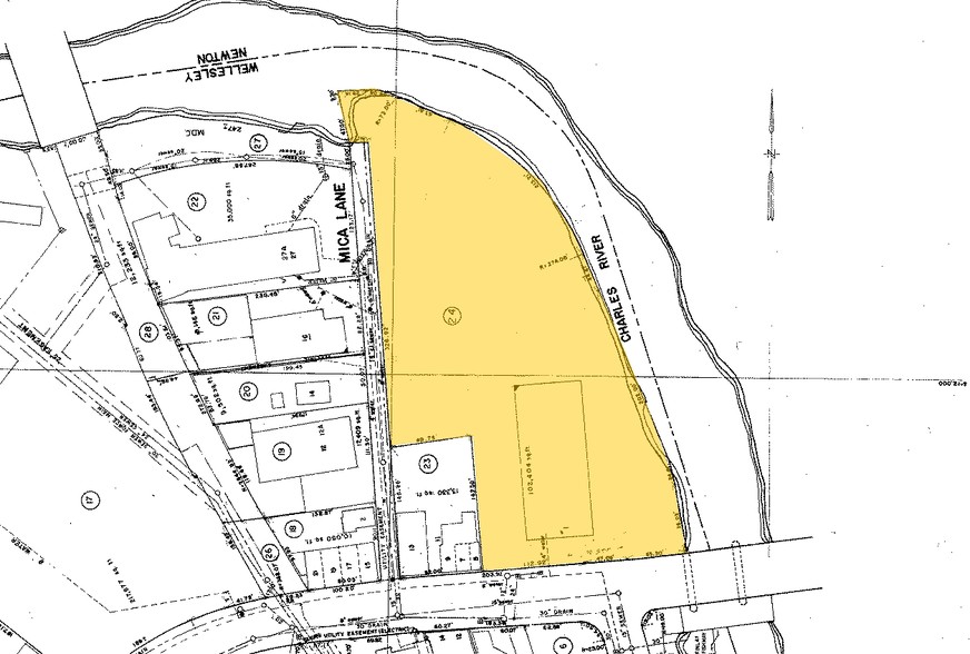 1 Washington St, Wellesley, MA à vendre - Plan cadastral - Image 1 de 1