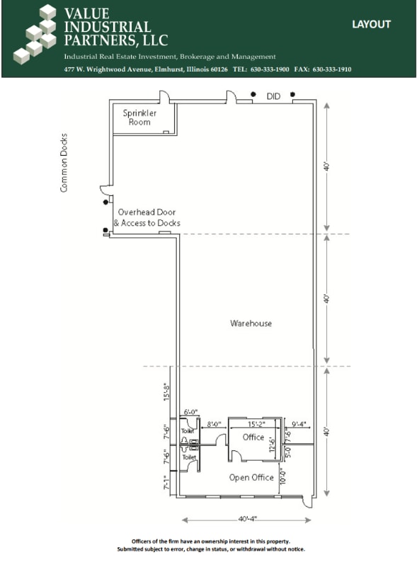 8910 W 192nd St, Mokena, IL for lease Floor Plan- Image 1 of 1