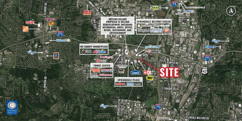 925 Kemper Rd, Cincinnati, OH à louer - Aérien - Image 2 de 3