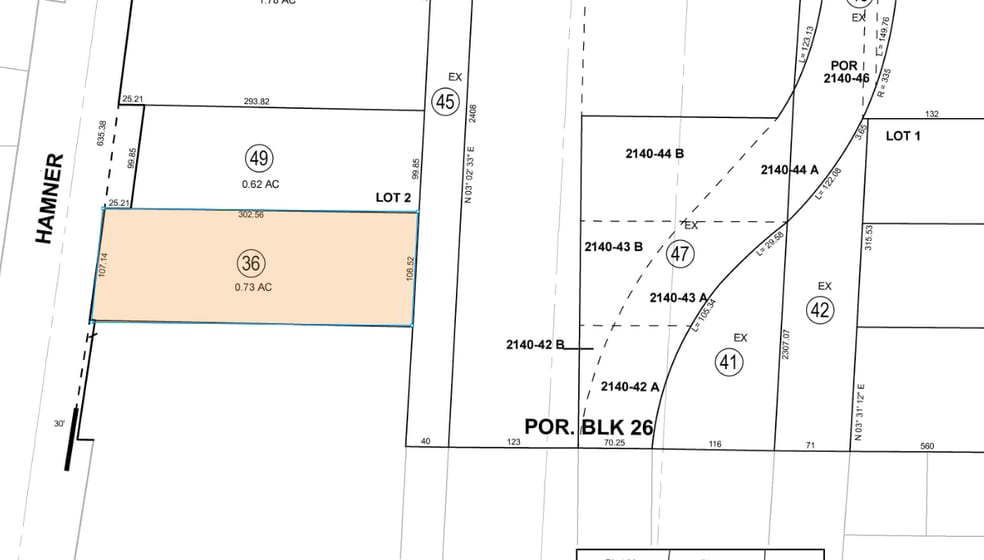 3311 Hamner Ave, Norco, CA for lease - Plat Map - Image 2 of 2