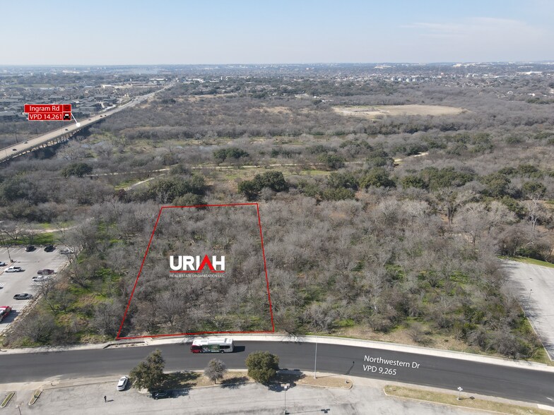 1.23-acre lot on Northwestern Dr, San Antonio, TX for sale - Aerial - Image 2 of 4