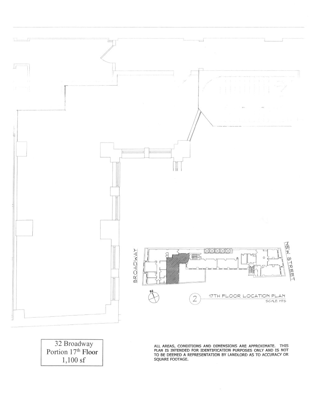 32 Broadway, New York, NY à louer Plan d  tage- Image 1 de 1