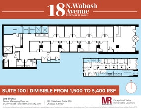 18 N Wabash Ave, Chicago, IL for lease Floor Plan- Image 1 of 9