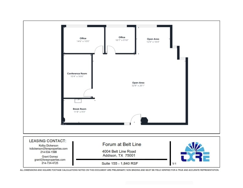 4004 Belt Line Rd, Addison, TX for lease Floor Plan- Image 1 of 1