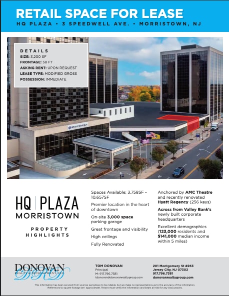 21 Speedwell Ave, Morristown, NJ for lease Interior Photo- Image 1 of 6